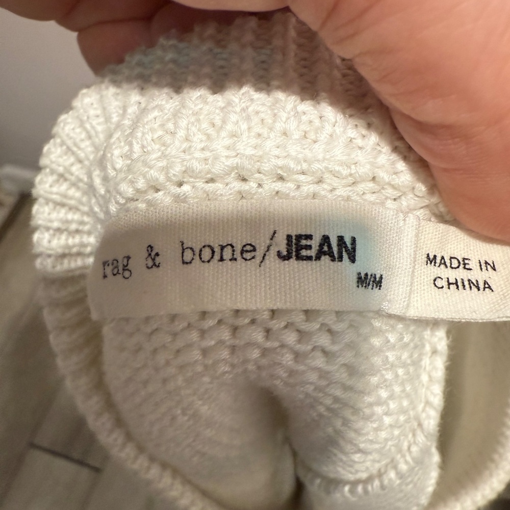 $175 Rag And Bone Elsie Split-Back Open-Knit Cott… - image 5